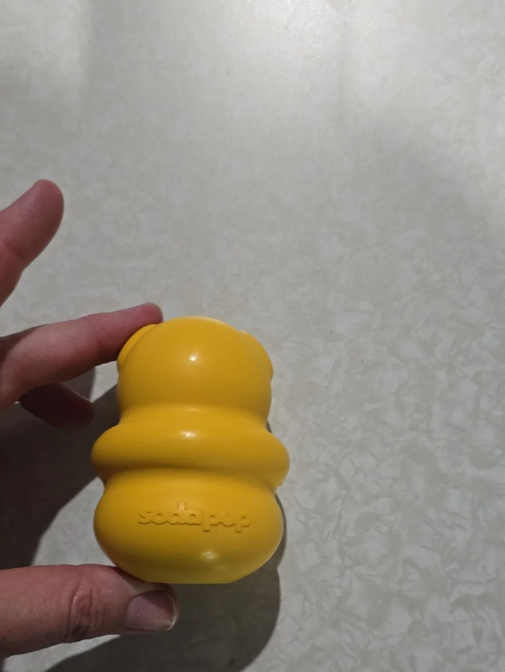 Woof Pack Yellow Bear  Rubber Super‎ Chewer Dog Toy NWOT